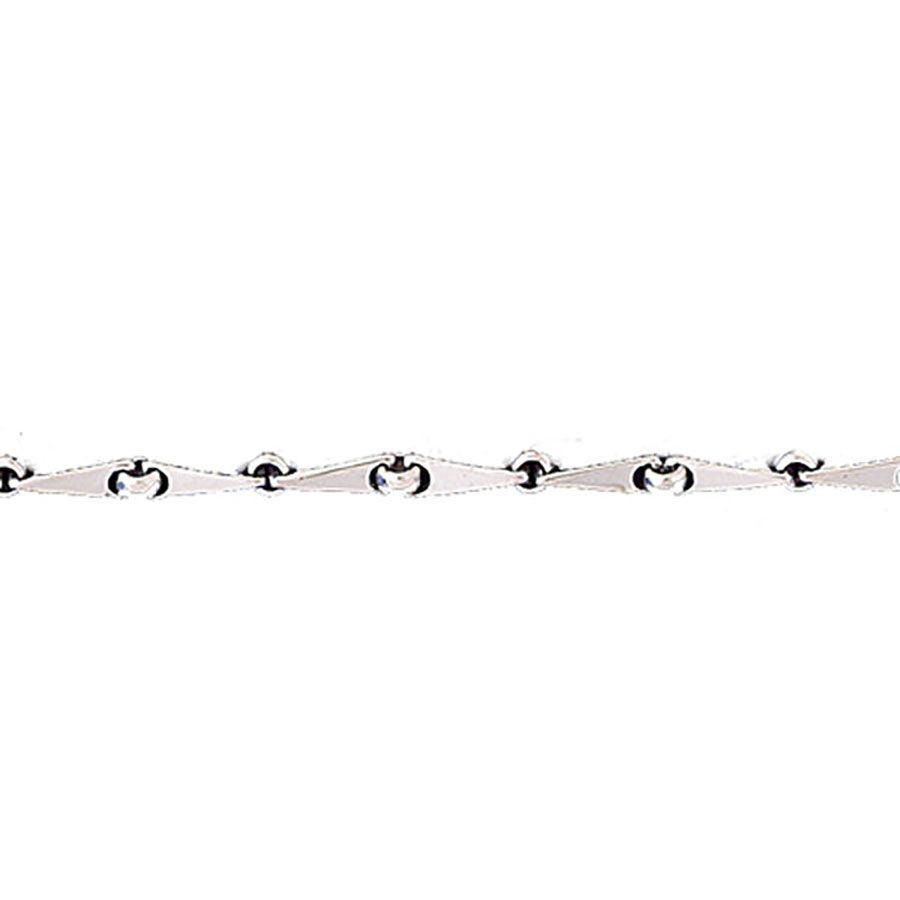 Dazzlers 14k White Gold Link Bracelet, MPN: DZ-12666