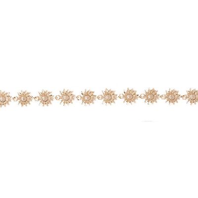 Dazzlers 14k Yellow Gold Flower Bracelet, MPN: DZ-11934