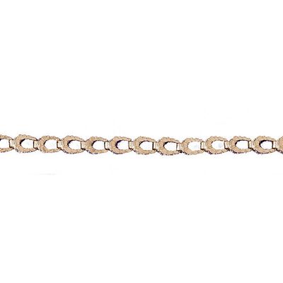 Dazzlers 14k Yellow Gold Nugget Bracelet with A Safety Clasp, MPN: DZ-12288
