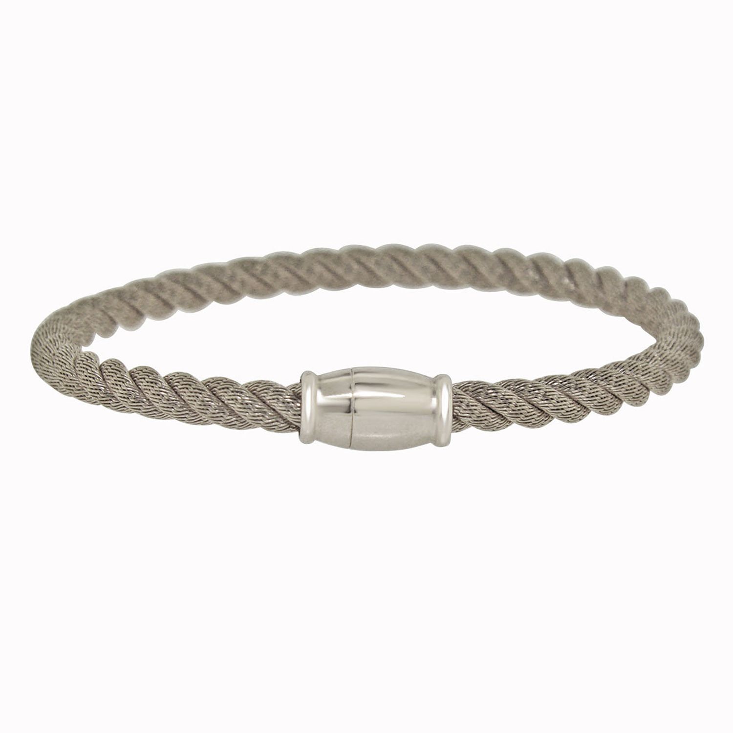 Dazzlers Sterling Silver Rhodium Plated Italian Wire Bangle, MPN: DEB-132