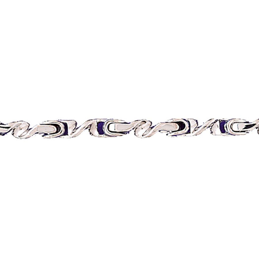 Dazzlers 14k White Gold Link Bracelet, MPN: DZ-12671