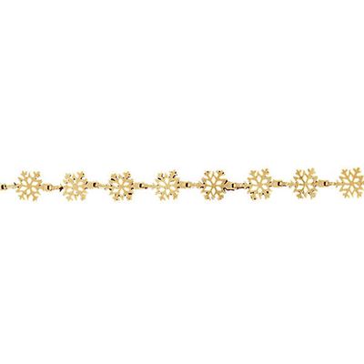Dazzlers 14k Yellow Gold Snow Flake Bracelet, MPN: DZ-11986