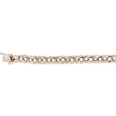 Dazzlers 14k Yellow Gold Charm Bracelet with A Safety Clasp, MPN: DZ-12213