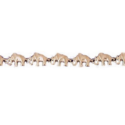 Dazzlers 14k Yellow Gold Elephant Bracelet, MPN: DZ-11879