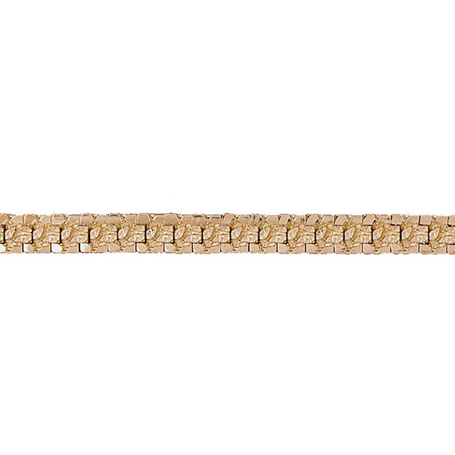Dazzlers 14k Yellow Gold Nugget Bracelet with A Safety Clasp, MPN: DZ-12284