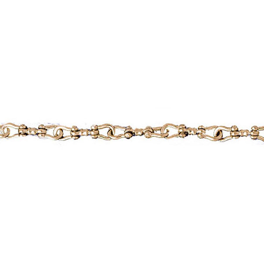 Dazzlers 14k Yellow Gold Shackle Link Bracelet, MPN: DZ-12576