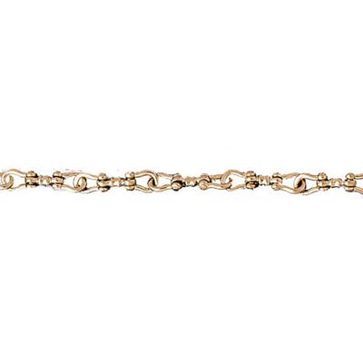 Dazzlers 14k Yellow Gold Shackle Link Bracelet, MPN: DZ-12576