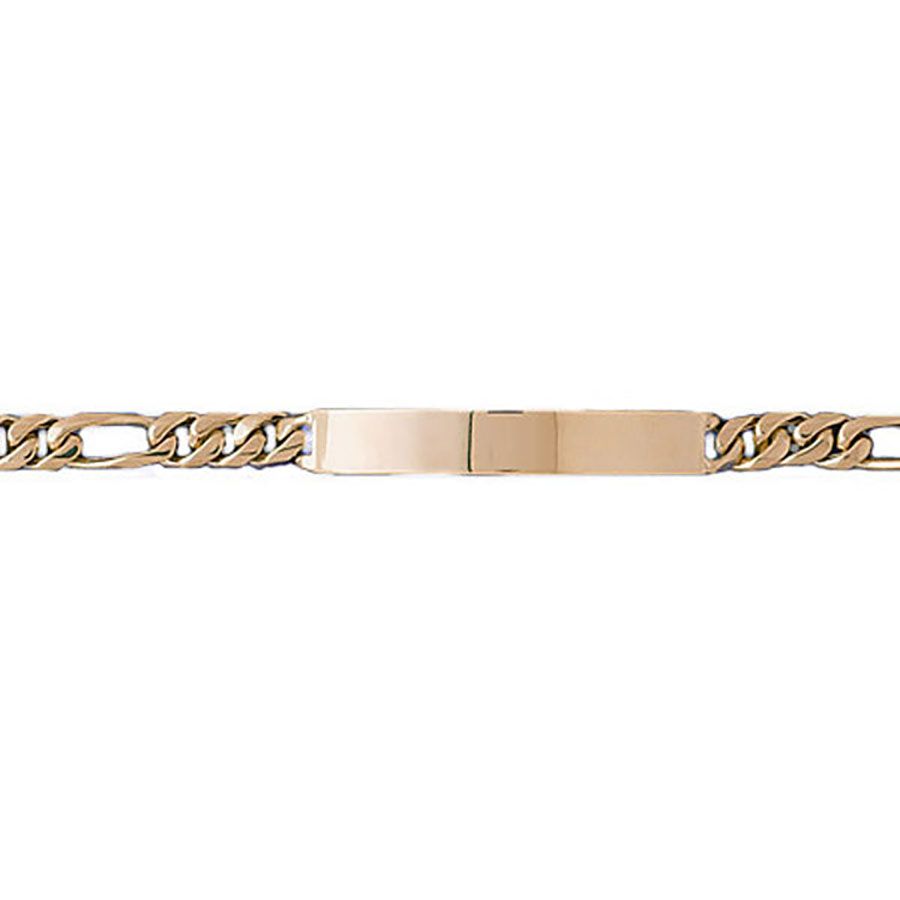 Dazzlers 14k Yellow Gold Id Link Bracelet, MPN: DZ-12358