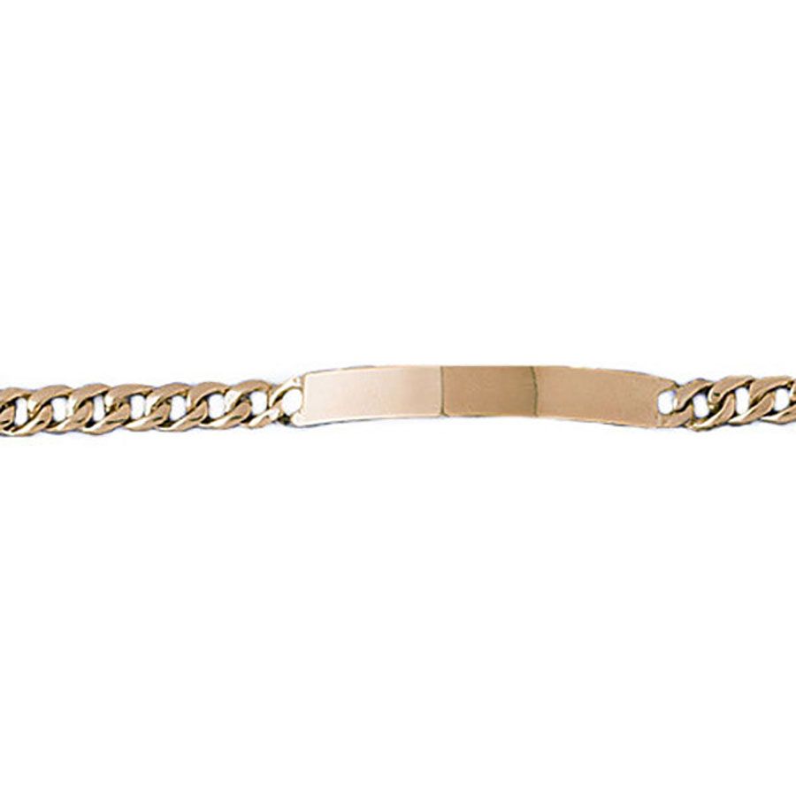 Dazzlers 14k Yellow Gold Id Link Bracelet, MPN: DZ-12354