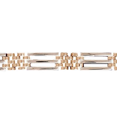 Dazzlers 14k Yellow Gold Fancy Men'S Bracelet with A Safety Clasp, MPN: DZ-12735