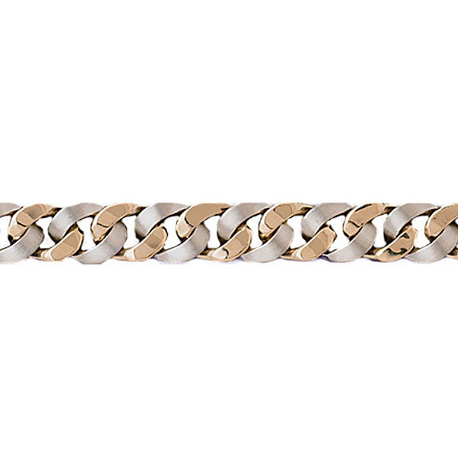 Dazzlers 14k Gold Two Tone Link Bracelet, MPN: DZ-12632