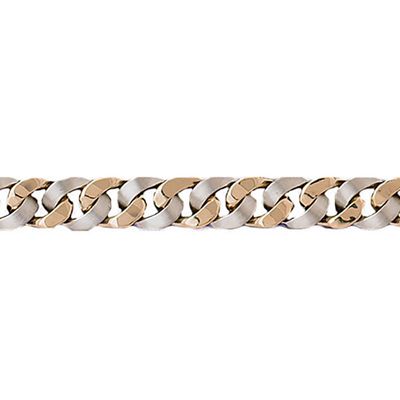 Dazzlers 14k Gold Two Tone Link Bracelet, MPN: DZ-12632