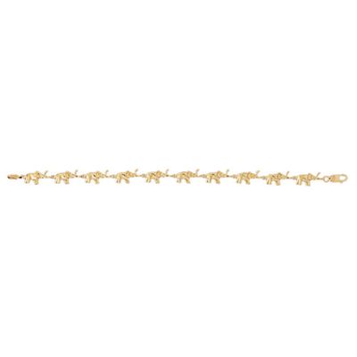 Dazzlers 14k Yellow Gold Elephant Bracelet, MPN: DZ-11880