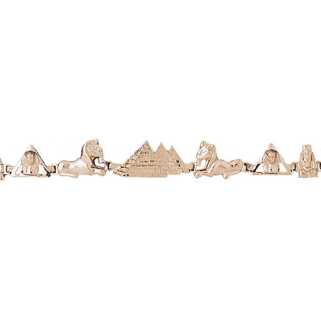 Dazzlers 14k Yellow Gold Assorted Egyptian Bracelet, MPN: DZ-11925