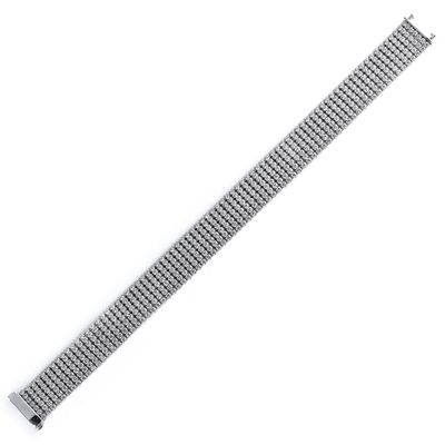 Dazzlers Sterling Silver Rhodium Plated and 7Rows Of CZ Diamond Tennis Bracelet, MPN: DCB-346