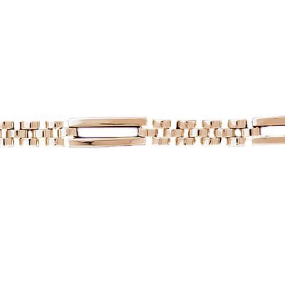 Dazzlers 14k Yellow Gold Fancy Men'S Bracelet with A Safety Clasp, MPN: DZ-12731