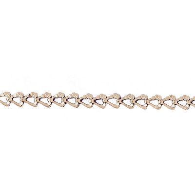 Dazzlers 14k Yellow Gold Nugget Bracelet with A Safety Clasp, MPN: DZ-12290