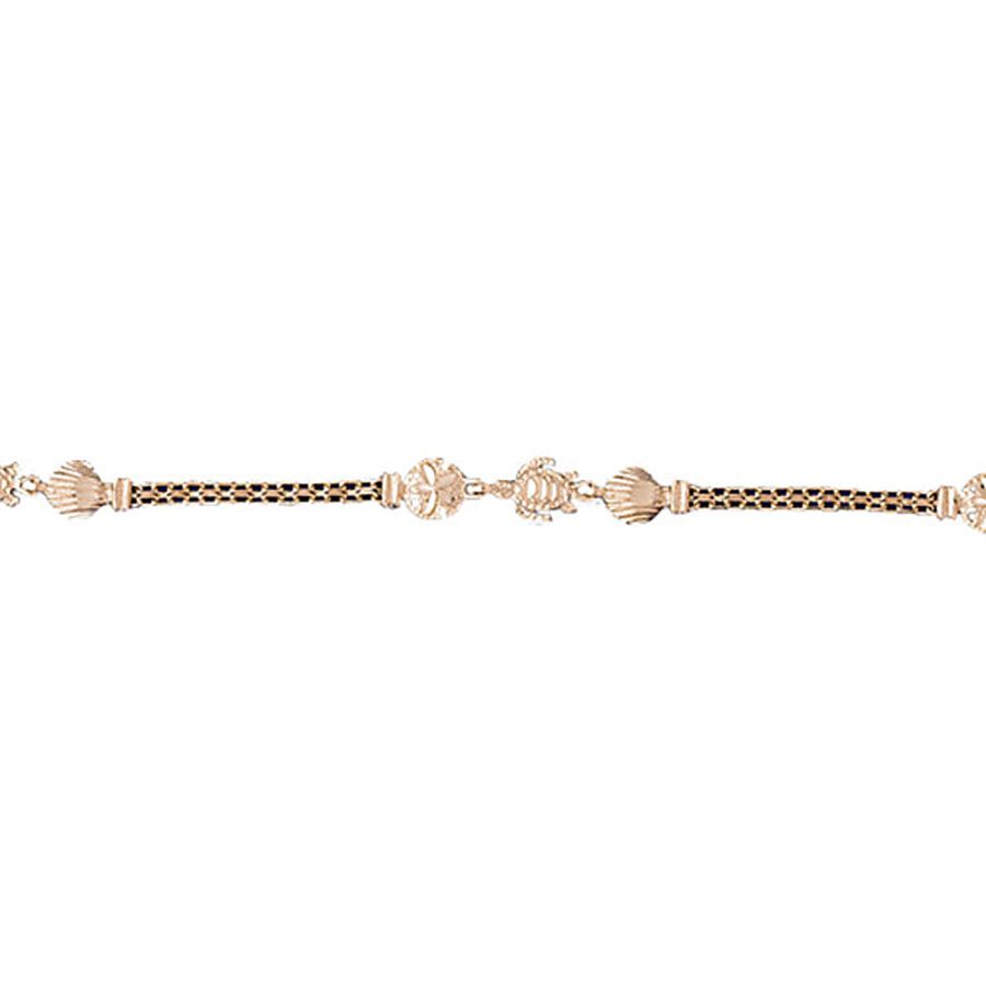 Dazzlers 14k Yellow Gold Plumeria Bracelet, MPN: DZ-12180