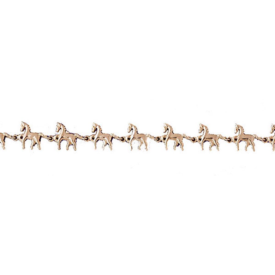 Dazzlers 14k Yellow Gold Horse Bracelet, MPN: DZ-11913