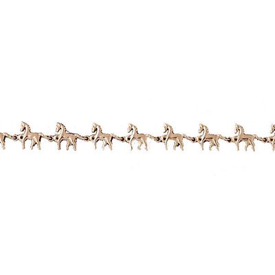 Dazzlers 14k Yellow Gold Horse Bracelet, MPN: DZ-11913
