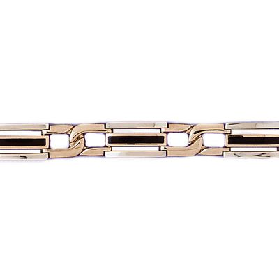 Dazzlers 14k Yellow Gold Black Onyx Bracelet with A Safety Clasp, MPN: DZ-12714