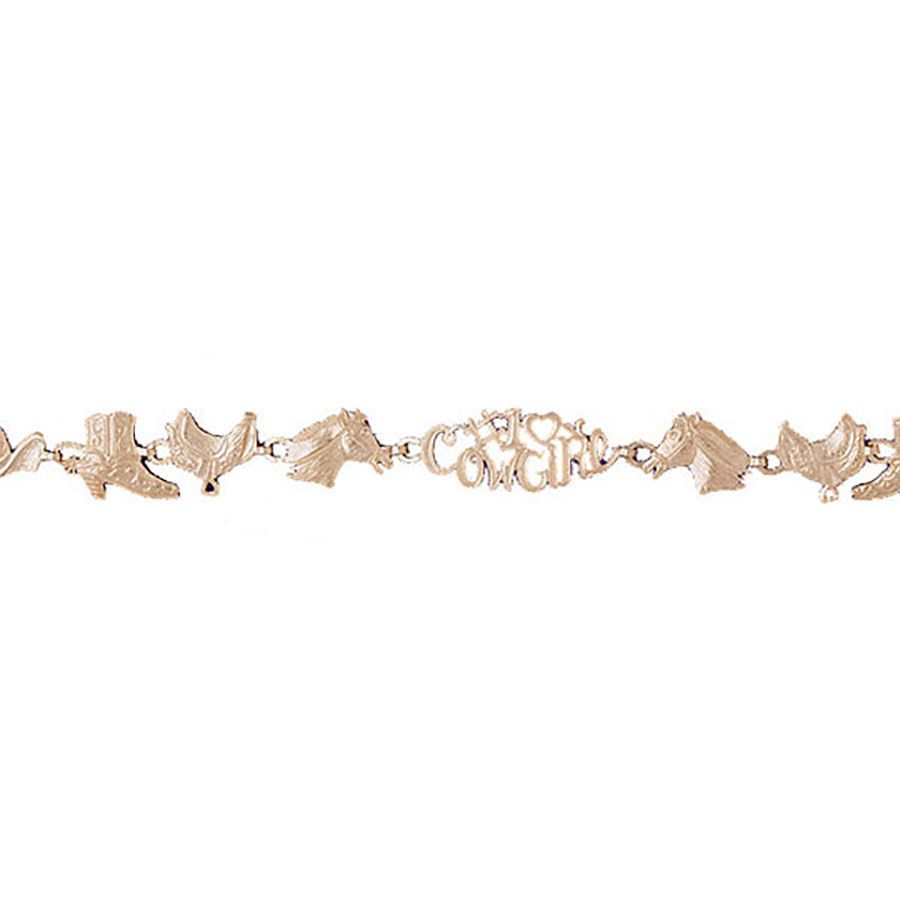 Dazzlers 14k Yellow Gold Assorted Horse Bracelet, MPN: DZ-11916