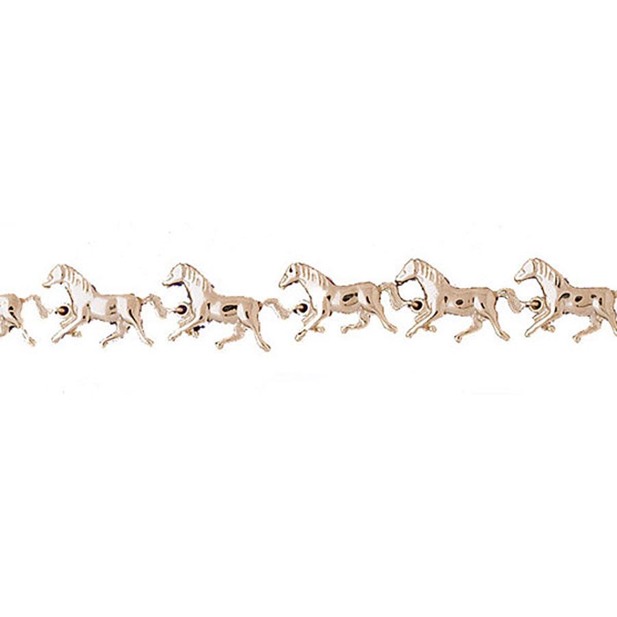 Dazzlers 14k Yellow Gold Horse Bracelet, MPN: DZ-11912