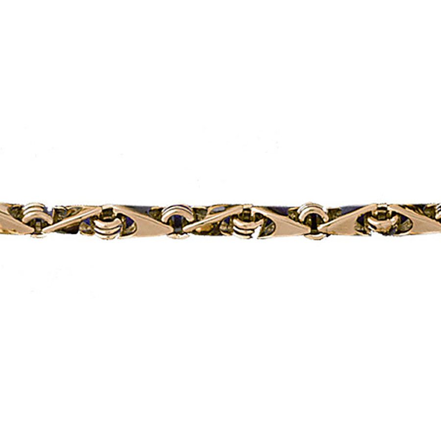 Dazzlers 14k Yellow Gold Link Bracelet, MPN: DZ-12538
