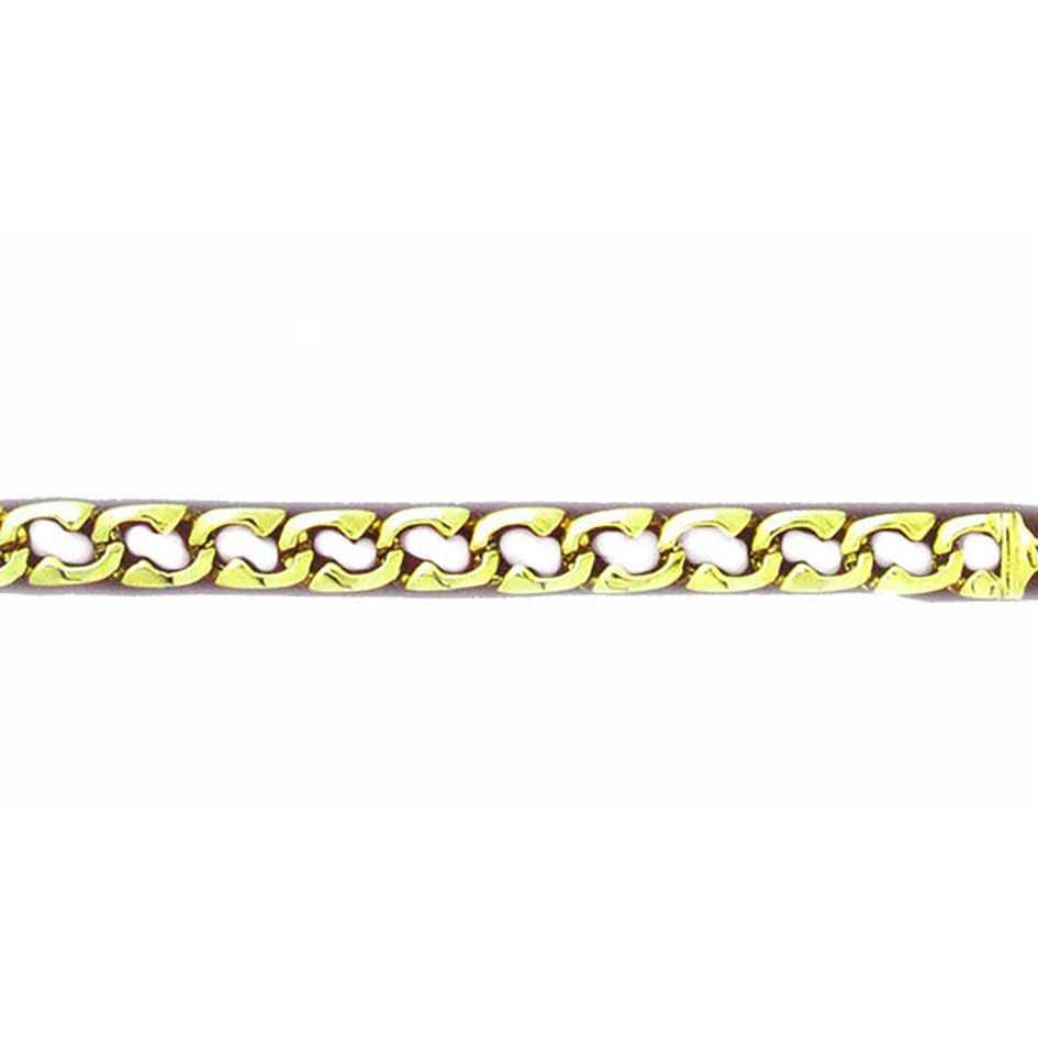 Dazzlers 14k Yellow Gold Link Bracelet, MPN: DZ-12437