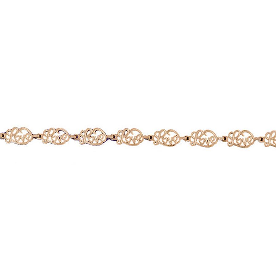 Dazzlers 14k Yellow Gold Love Bracelet, MPN: DZ-11919