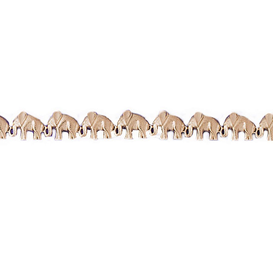 Dazzlers 14k Yellow Gold Elephant Bracelet, MPN: DZ-11877