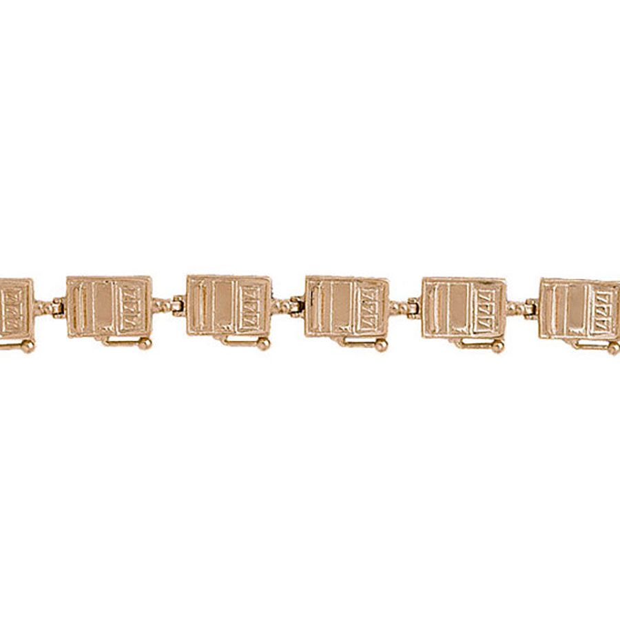 Dazzlers 14k Yellow Gold Slot Machine Bracelet, MPN: DZ-11928