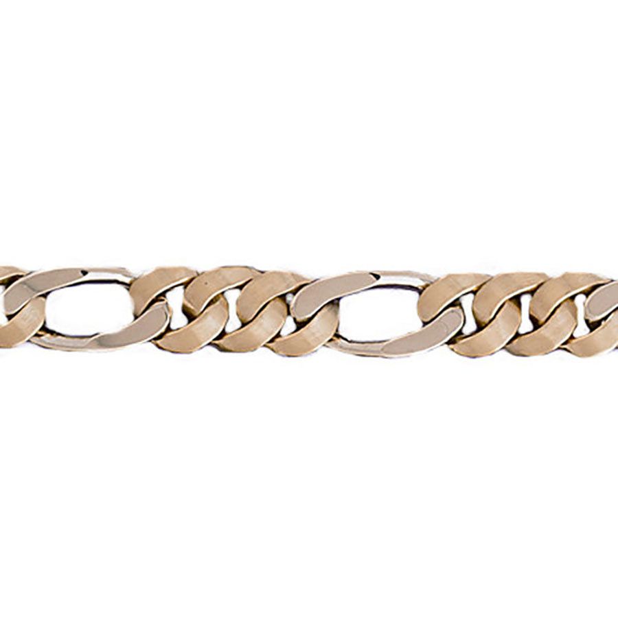Dazzlers 14k Gold Two Tone Link Bracelet, MPN: DZ-12626