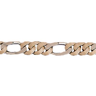 Dazzlers 14k Gold Two Tone Link Bracelet, MPN: DZ-12626
