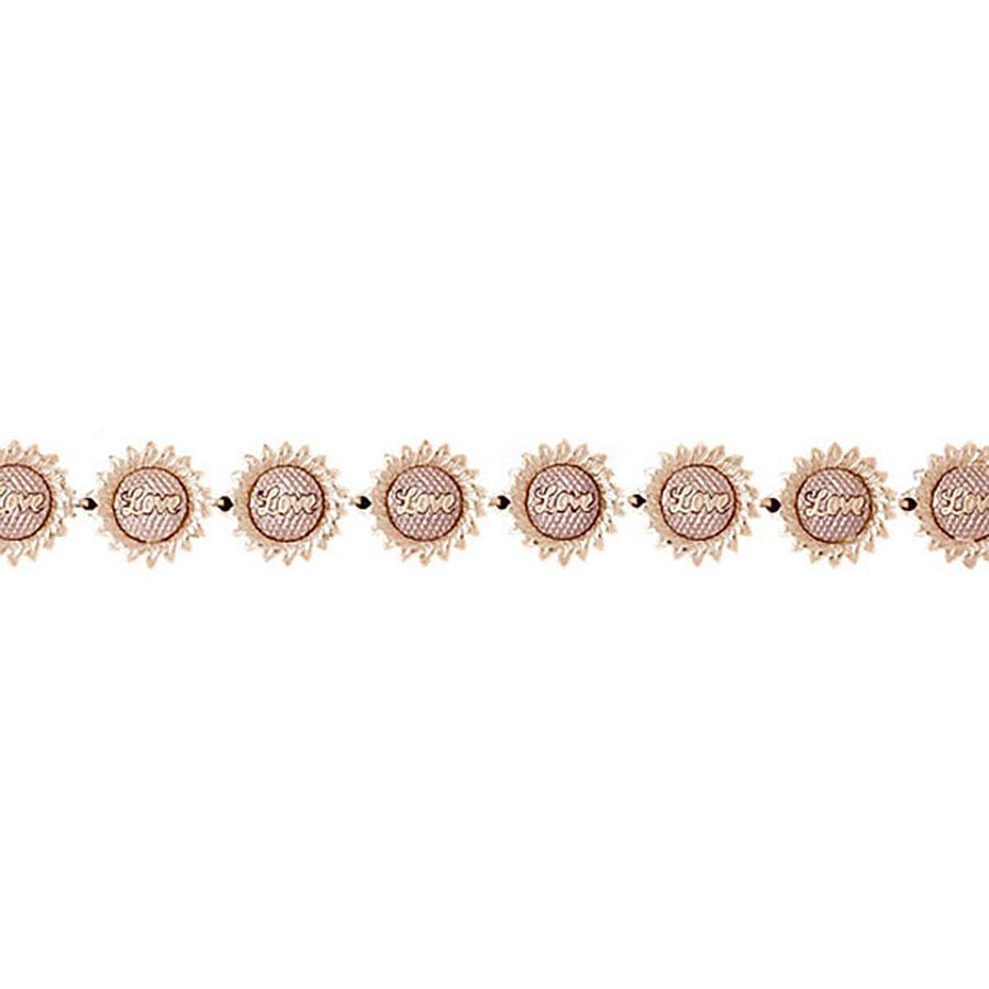 Dazzlers 14k Yellow Gold Love Sunflower Bracelet, MPN: DZ-11933