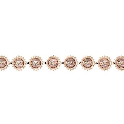 Dazzlers 14k Yellow Gold Love Sunflower Bracelet, MPN: DZ-11933