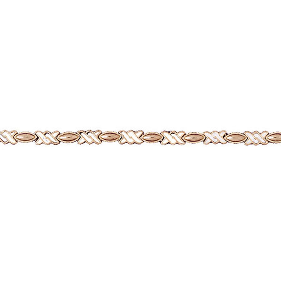 Dazzlers 14k Yellow Gold Xoxo Bracelet, MPN: DZ-11976