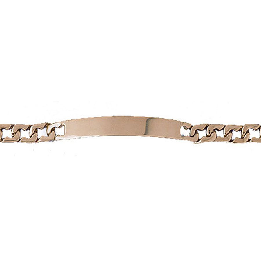 Dazzlers 14k Yellow Gold Id Link Bracelet, MPN: DZ-12344