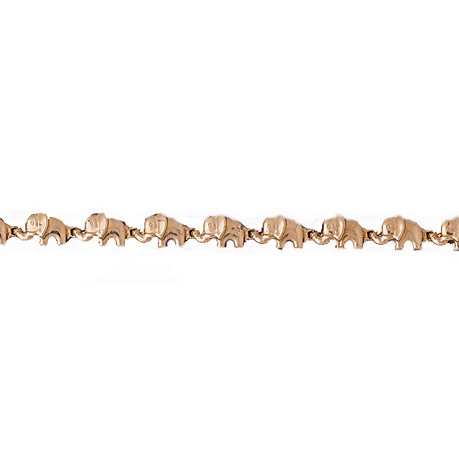 Dazzlers 14k Yellow Gold Elephant Bracelet, MPN: DZ-11876