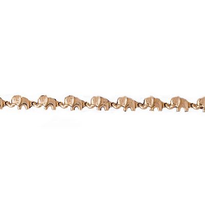 Dazzlers 14k Yellow Gold Elephant Bracelet, MPN: DZ-11876