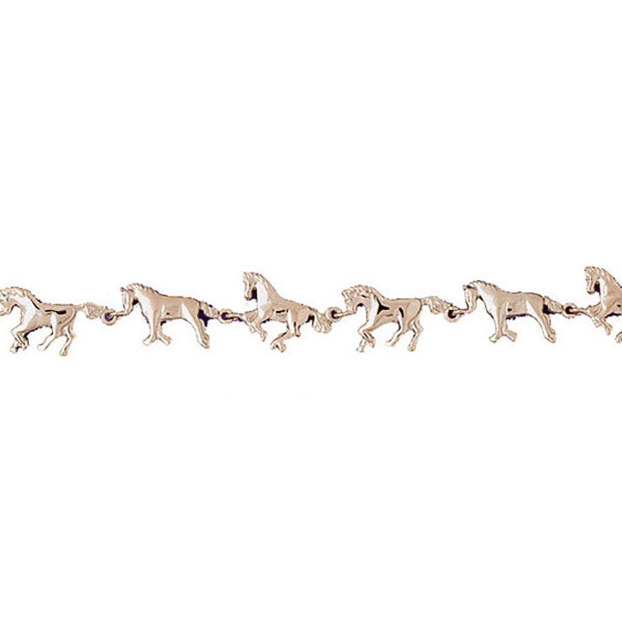Dazzlers 14k Yellow Gold Horse Bracelet, MPN: DZ-11911