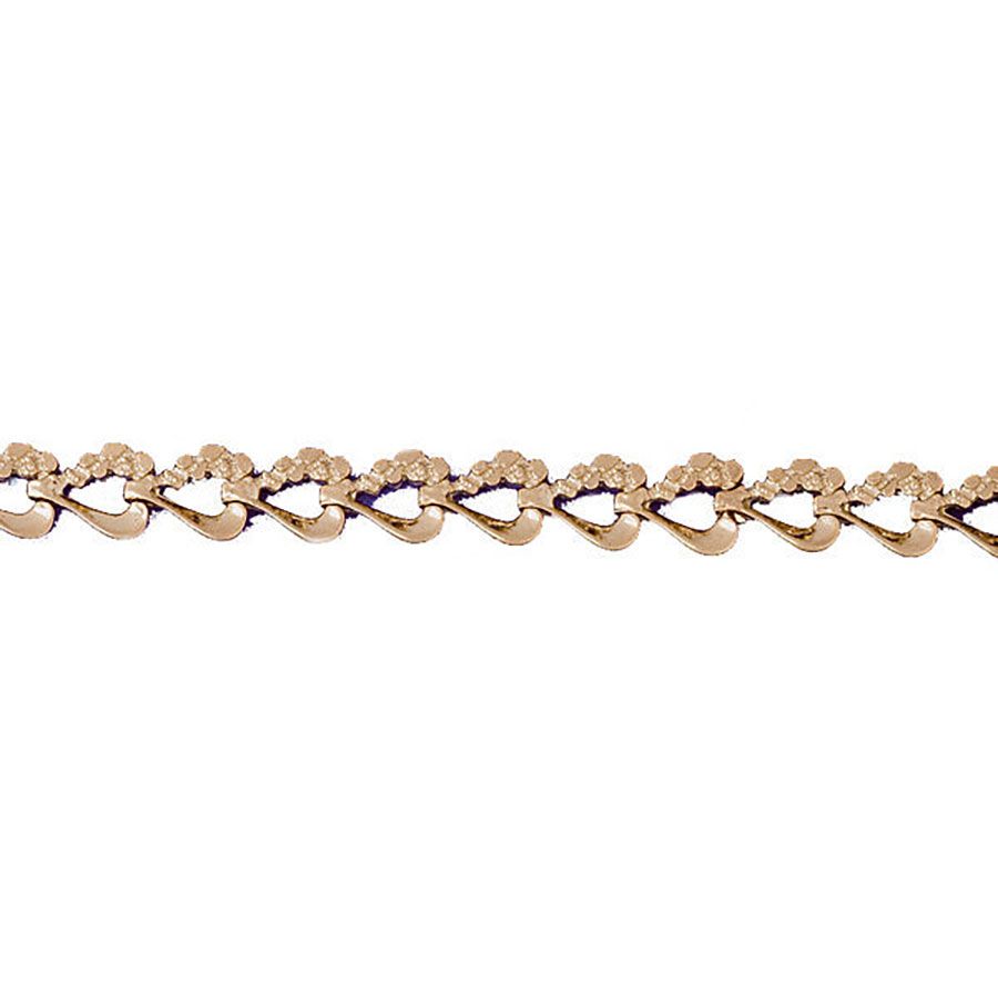 Dazzlers 14k Yellow Gold Nugget Bracelet with A Safety Clasp, MPN: DZ-12289