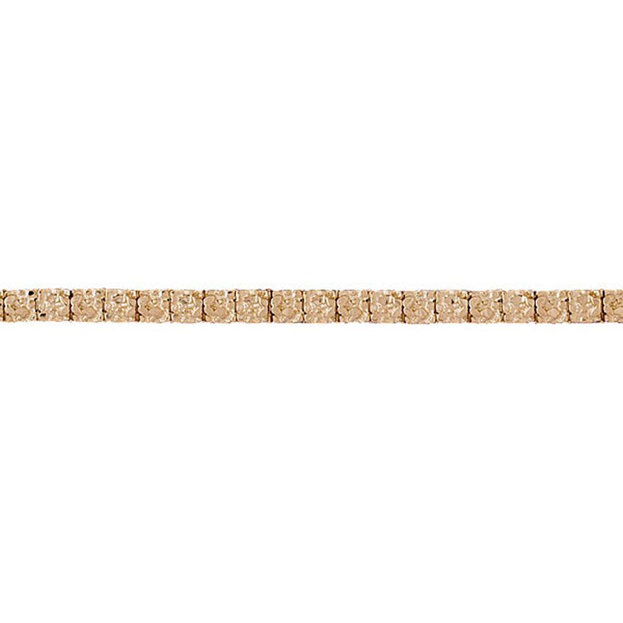 Dazzlers 14k Yellow Gold Nugget Bracelet with A Safety Clasp, MPN: DZ-12286