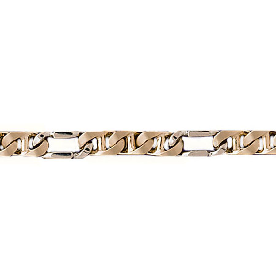 Dazzlers 14k Gold Two Tone Link Bracelet, MPN: DZ-12640