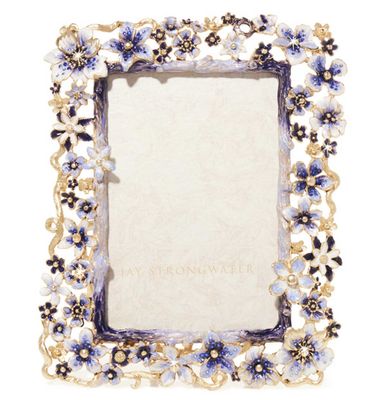 Jay Strongwater Leartes 4 x 6 Inch Picture Frame Delft Garden, MPN: SPF5909-284, UPC: 848510044653