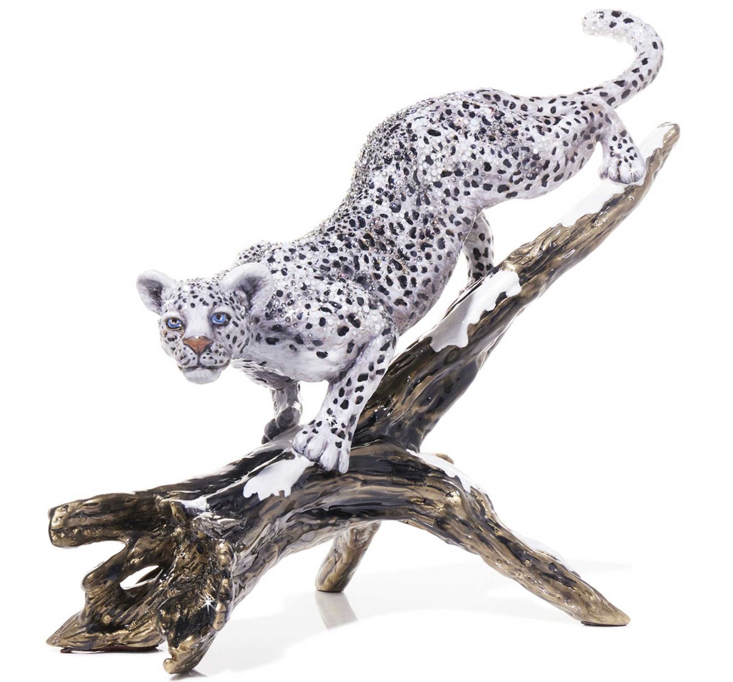 Jay Strongwater Terron Snow Leopard Descending Branch, MPN: SDH1941-414, UPC: 848510044769