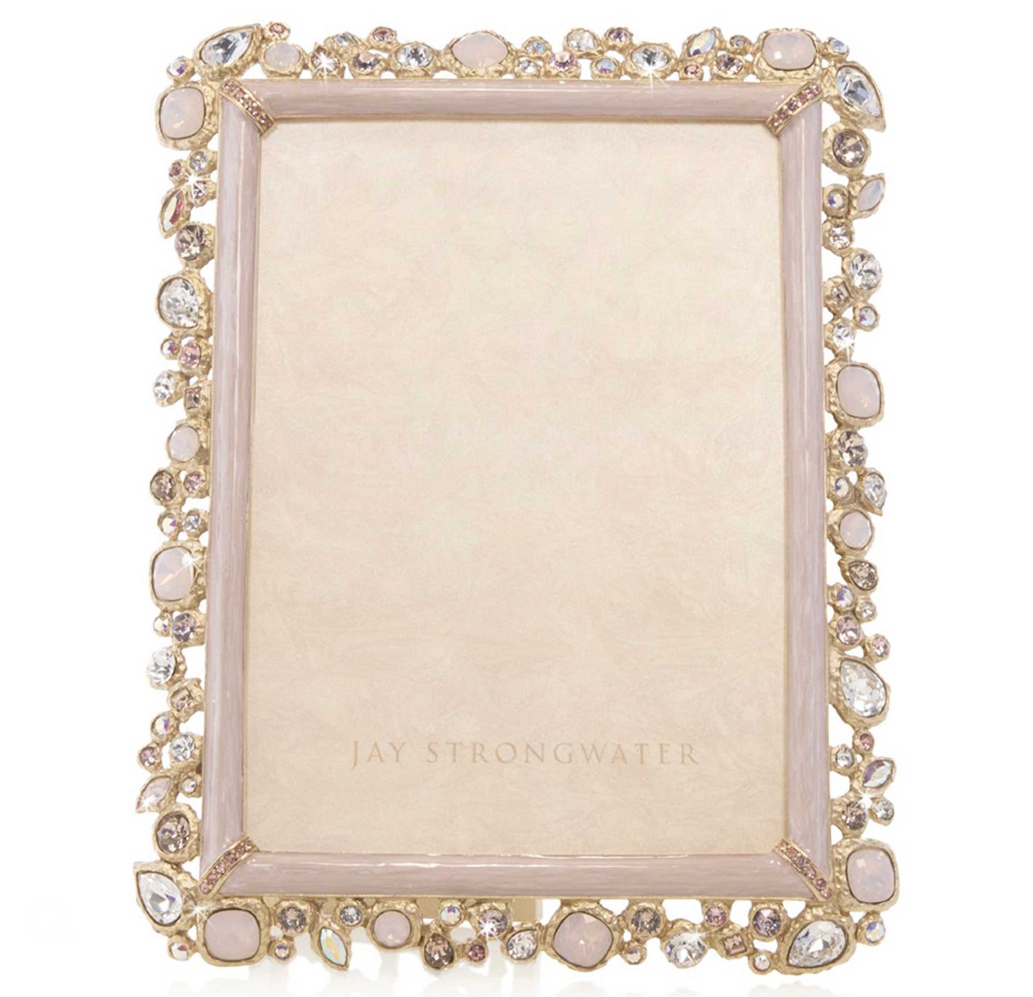 Jay Strongwater Leslie Bejeweled 5 x 7 Inch Picture Frame Baby Pink, MPN: SPF5922-206, UPC: 8485100…