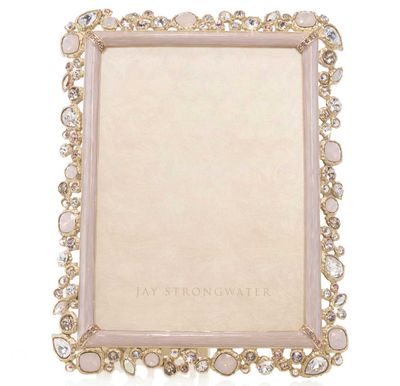 Jay Strongwater Leslie Bejeweled 5 x 7 Inch Picture Frame Baby Pink, MPN: SPF5922-206, UPC: 8485100…