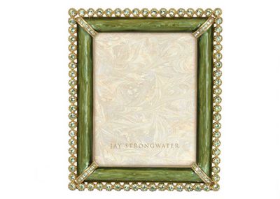 Jay Strongwater Emilia Stone Edge 3 x 4 Inch Picture Frame Leaf, MPN: SPF5916-229, UPC: 848510047418