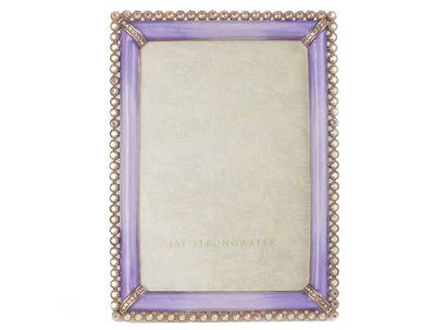 Jay Strongwater Lorraine Stone Edge 4 x 6 Inch Picture Frame Lavender, MPN: SPF5919-237, UPC: 84851…